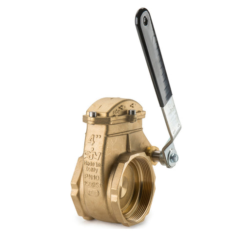 4" Brass Lever Valve 1041-RIV