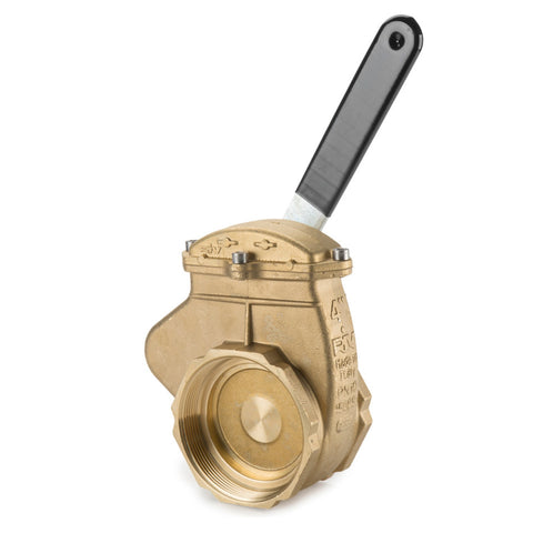 4" Brass Lever Valve 1041-RIV