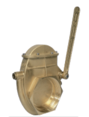 6" Heated Brass Lever Valve - 1060-000H