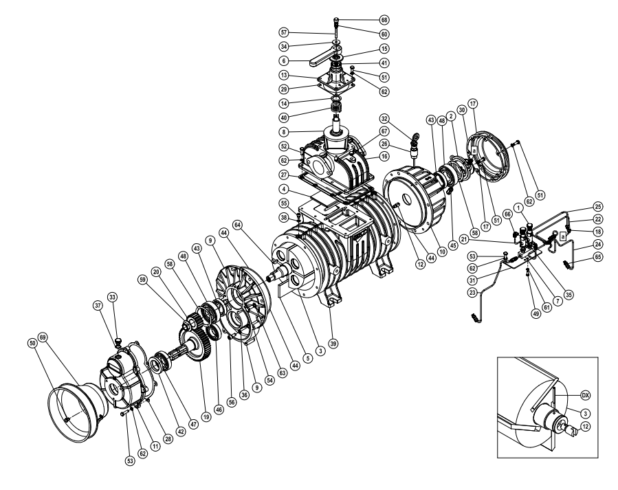 EAM Parts Jurop Oil Pump Filter Nylon - Position 45 - 4022300001 ...