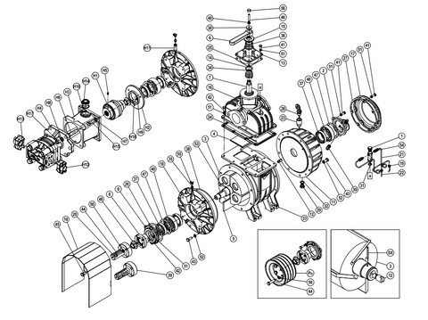 Jurop Oil Pump Clockwise - Position 2 - 1407200500