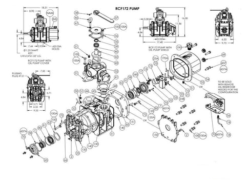 RCF172 Fruitland Oil Pump Complete W/ Gasket RF500-29