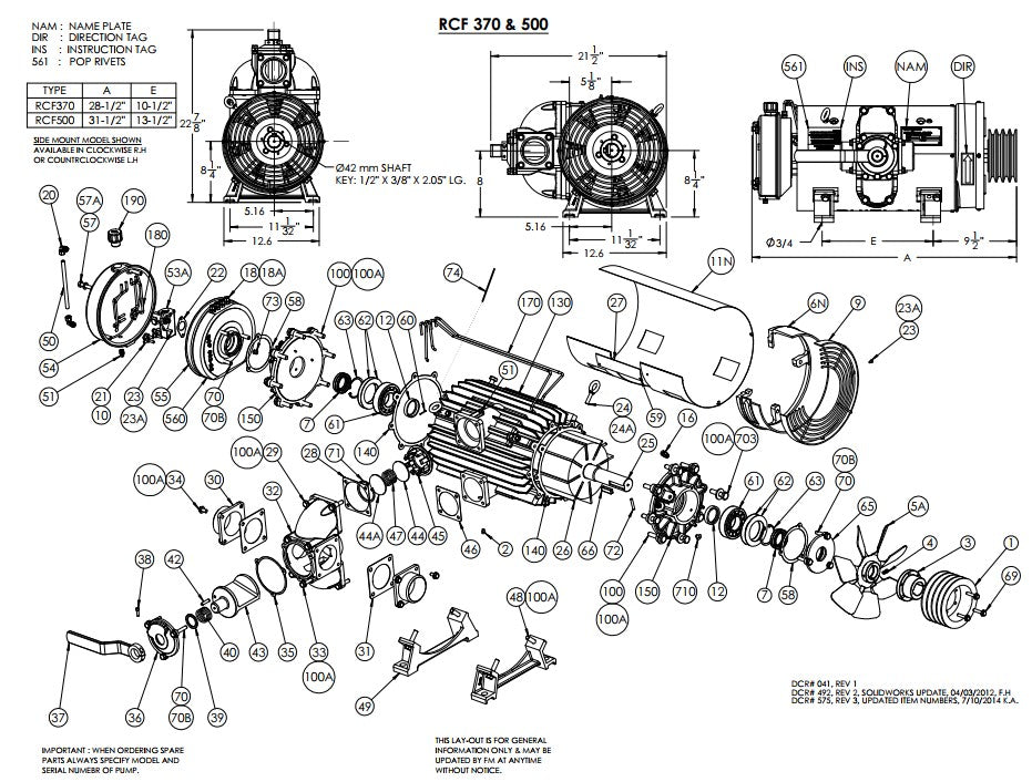 Oil Pump Cover Gasket RF500-26